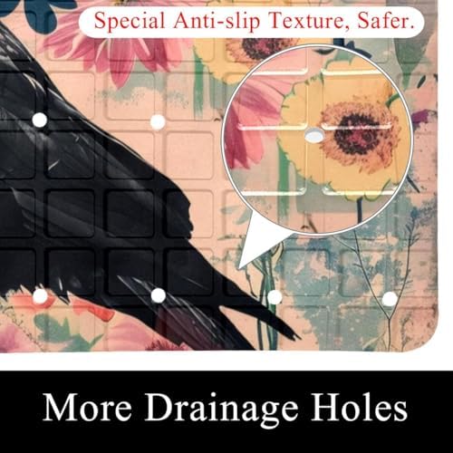 Non Slip Bathtub and Shower Mat 26.8x15.1 inch, Bath Mat - Image 2