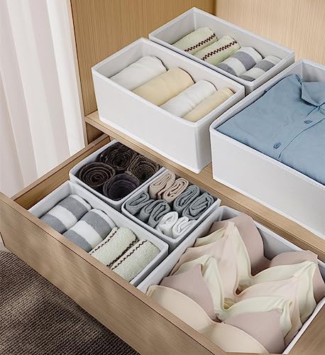 Fordonral 12 Pack Drawer Organizer Clothes, Foldable Fabric Dresser Organizer - Image 3