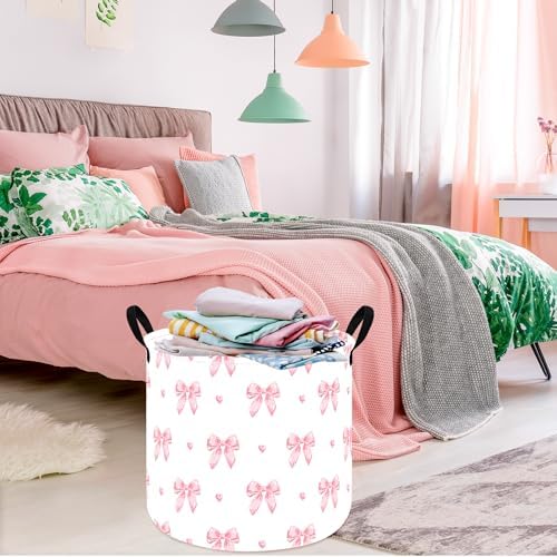 MAIZMZ 3 Pack Pink Storage Baskets - Image 3