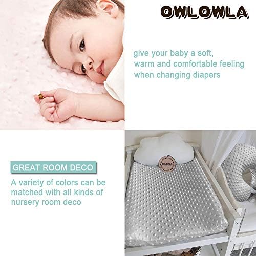 Owlowla Changing Pad Cover, Soft Minky Dots Changing Table Sheets - Image 4