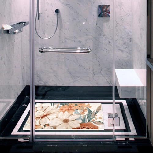 Shower Mat Non Slip, Flower Anti Slip Bath Mat - Image 6
