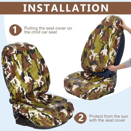 Bbto 2 Pcs Car Seat Sun Shade Covers Baby Heat Protector - Image 6