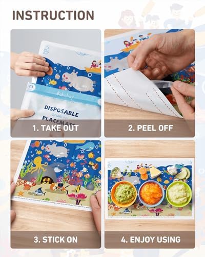 Disposable Stick-on Placemats 40 Pack - Image 6