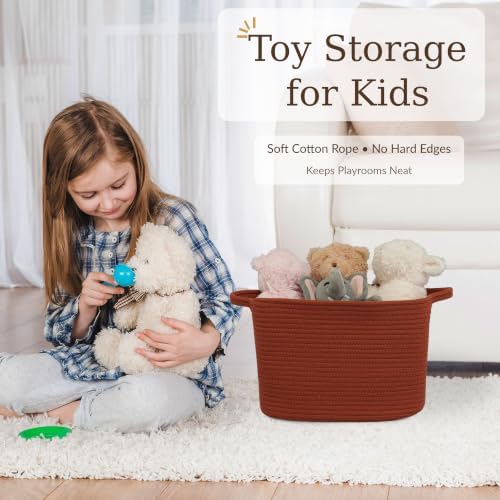 XUANGUO Woven Cotton Rope Storage Basket - Image 5