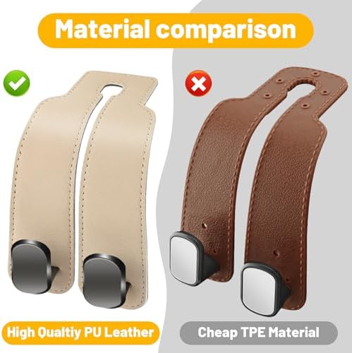 Amelity Car Headrest Hooks, Purse Hook - Image 3