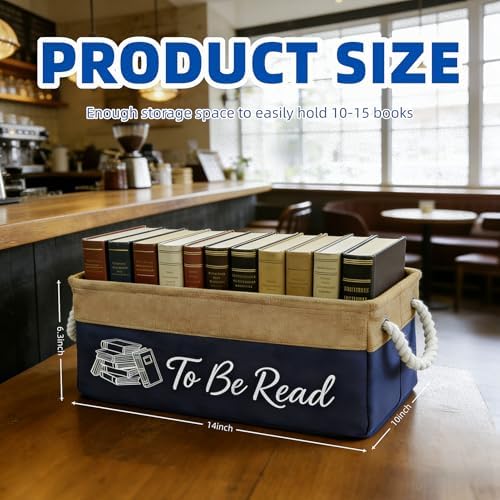 TBR Book Storage Basket Bin - Image 2