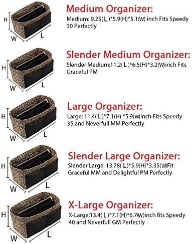 LEXSION Felt Purse Organizer Insert, Tote Bag Shaper Dividers - Image 6