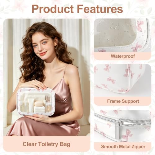 YOPCDJ 3PCS Diaper Bag Organizer Pouch Set, TSA Approved Toiletry Bag, Purse - Image 4