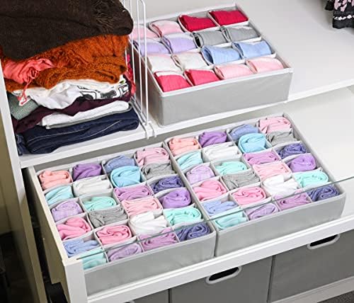 Simple Houseware Sock Drawer Organizer, 3 Pack - Image 3