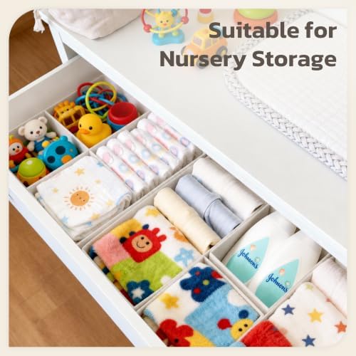 Drawer Organizer, 16 Pack Baby Dresser Organizer - Image 5