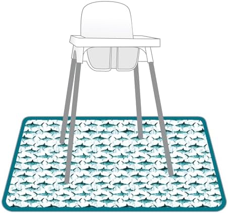 BapronBaby Shark Attack Waterproof Splash Mat Catch All Floor Cover - Image 3