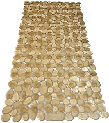 “Pebbles” Non-Slip Bathtub/Shower Mat 27.5”x14” Rectangular, Machine-Washable - Image 2