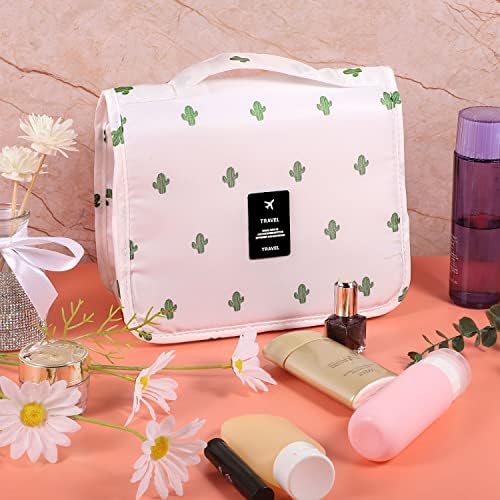 Hanging Toiletry Bag for Women, Portable Cosmetic Summer Beach Bag - Image 7