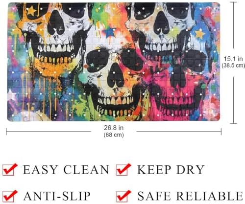 Shower Mat Bathtub Mat, 26.8x15.1 inch, Non-Slip Bath Mat - Image 4