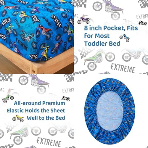 lasoftan Toddler Bedding Set, Toddler Bed Comforter Sets - Image 3