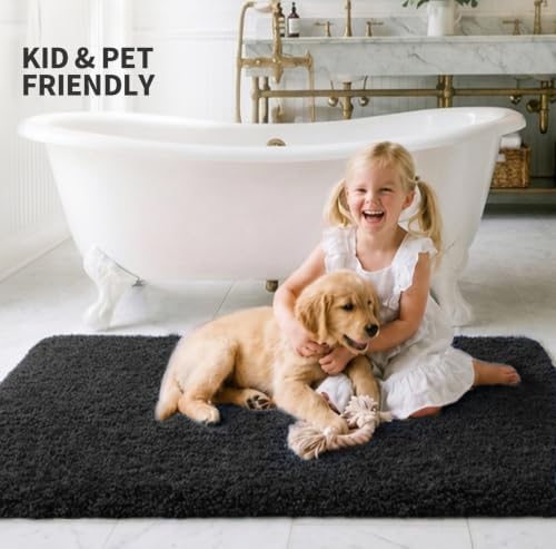 ILANGO Toilet Rugs U Shaped 22" × 24", Soft Absorbent Microfiber Bath Rugs - Image 3