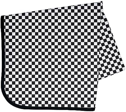 BapronBaby Black Checkerboard Waterproof Splash Mat Catch All Floor Cover by BapronBaby