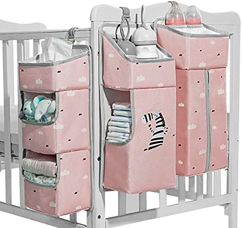 Hanging Diaper Caddy Organizer for Baby Crib by TOCKONIMN