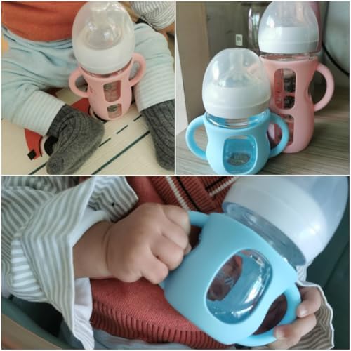 3 Pack Silicone Sleeves for Dr.Brown's Wide Neck 9 OZ Glass Bottles - Image 7