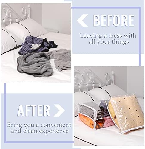 Shappy 6 Packs Clear Plastic Storage Bags - Image 5