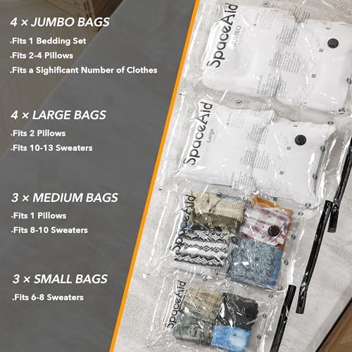 SpaceAid 14 Pack Vacuum Storage Bags - Image 3