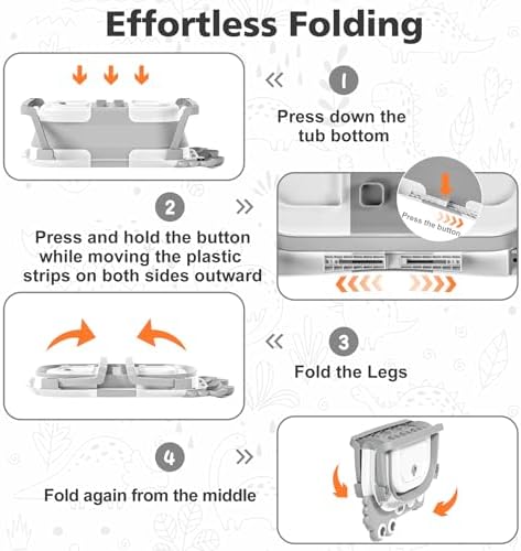 Collapsible Baby Bathtub for Newborns - Image 5