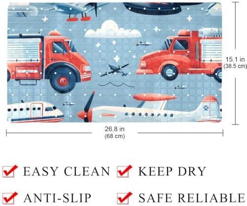 Non Slip Shower Mat Bathtub Mat 15.1x26.8 Inch, Quick Dry Bath Mat - Image 4