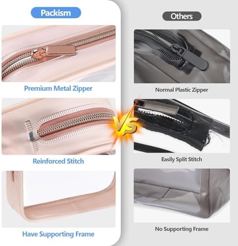 PACKISM Clear Makeup Bag Foldable - Image 4