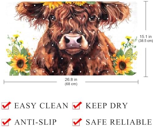 Shower Mat Bathtub Mat, 26.8x15.1 inch, Non-Slip Bath Mat - Image 4