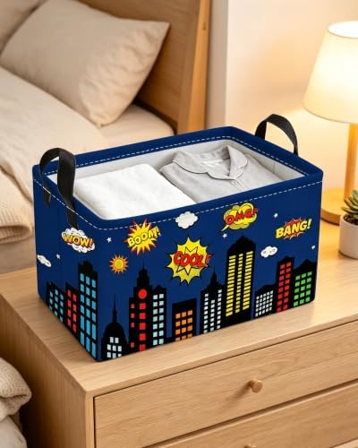 Essme Rectangular Spider Basket, Kids Storage Bins Organizer - Image 7