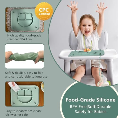 2 Pack Silicone Baby Placemats - Image 4