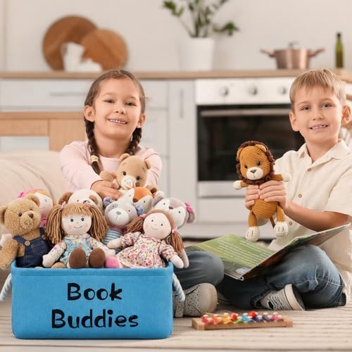 Marsui 1 Pcs Book Buddies Storage Basket - Image 5