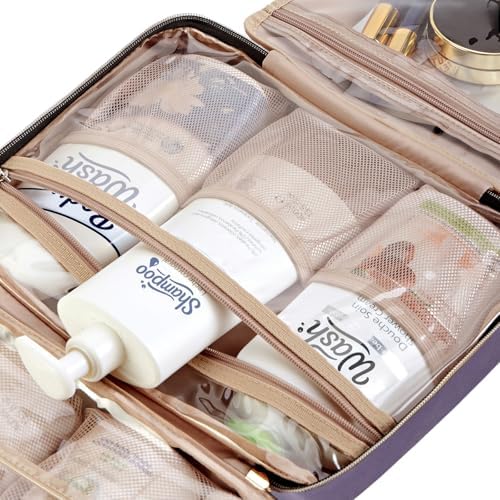 NISHEL Travel Toiletry Bag for women, Portable Hanging makeup Organizer - Image 6