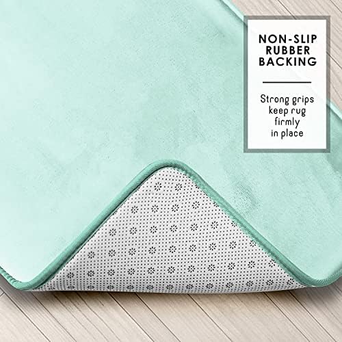 Clara Clark 3 Piece Bathroom Rugs Bath Mat Set, Velvet Memory Foam Bath Mats - Image 4