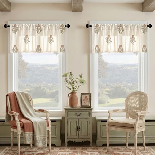 Linen Kitchen Curtains Valances - Image 7