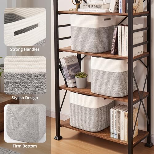OIAHOMY 13 Inch Cube Storage Bins, Insert Storage Baskets - Image 3
