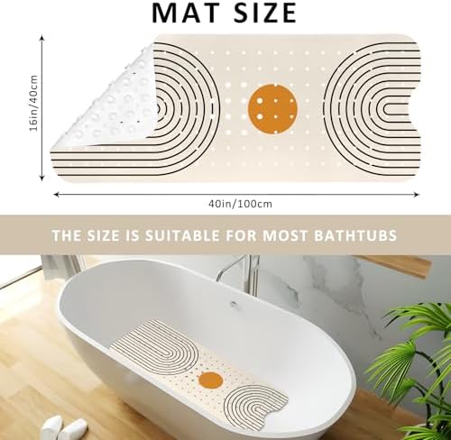 Rainbow Bathtub Mat Non Slip, Baby Bath Mat - Image 3