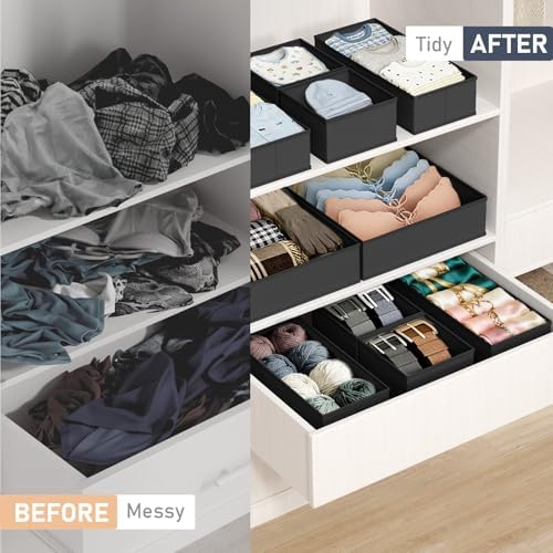 DIMJ Drawer Organizer Clothes- 26 Pack Baby Dresser Organizer - Image 5