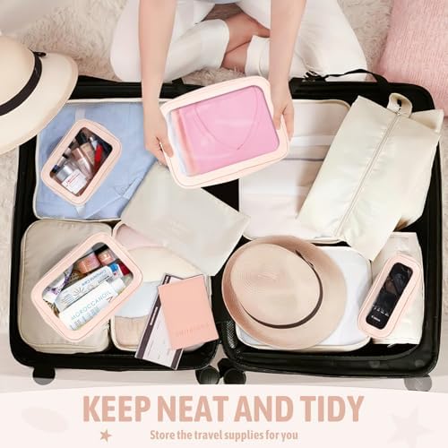 YOPCDJ 3Pack Clear Toiletry Bag, TSA Approved Travel Makeup Pouch - Image 6