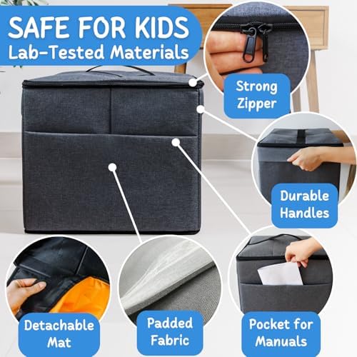 XL Toy Storage Organizer with Play Mat - Image 5