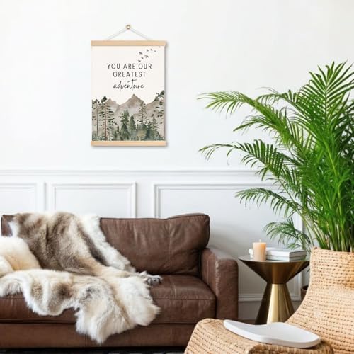DNEULYR Baby Boy Girl Nursery Decor, You are Our Greatest Adventure Wall Art - Image 5