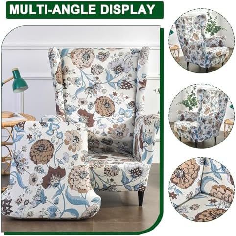 CRFATOP Wingback Chair Covers Wing Armchair Slipcovers - Image 3