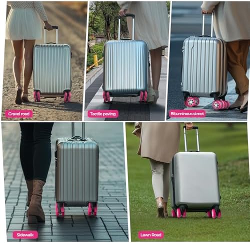 8Pcs Upgrade Luggage Wheel Covers, Travel Accessories - Image 6