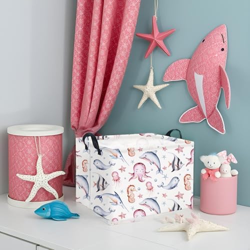 Rectangular Ocean Basket for Kids Baby Basket for Boys and Girls Cute Storage - Image 3