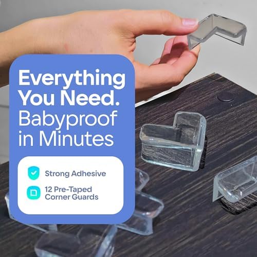 Komfortology 12-Pack Baby Proofing Corner Protectors - Image 3