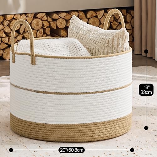 KAKAMAY Large Blanket Basket - Image 3