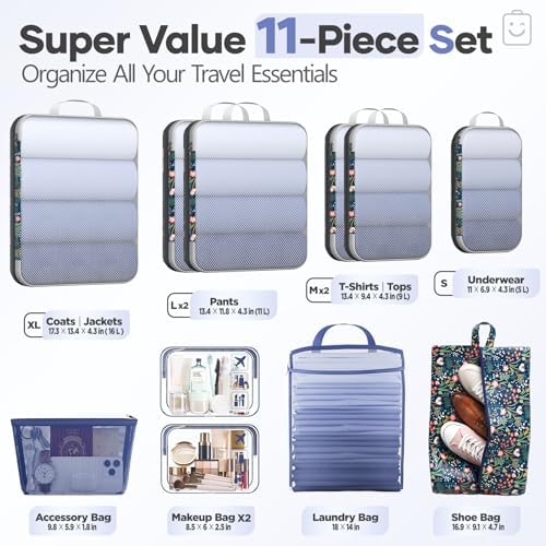 Veken 11 Set Compression Packing Cubes - Image 2