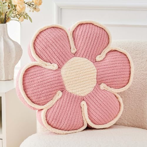 Kcvvcr Flower Pillow, Soft Flower Decorative Throw Pillow, Cute Daisy Flower by Kcvvcr