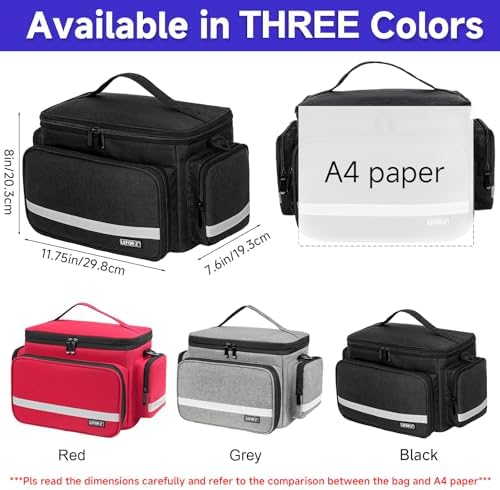 LEFOR·Z Small Medical Bag, First Aid Bag Empty, Home Health Nurse Storage - Image 3