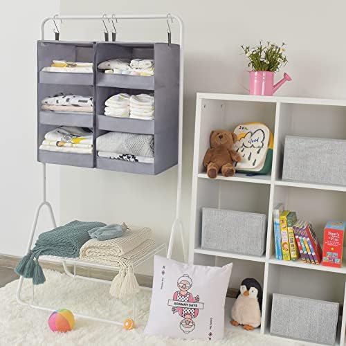 GRANNY SAYS 3-Shelf Hanging Closet Organizer, Foldable Storage - Image 2